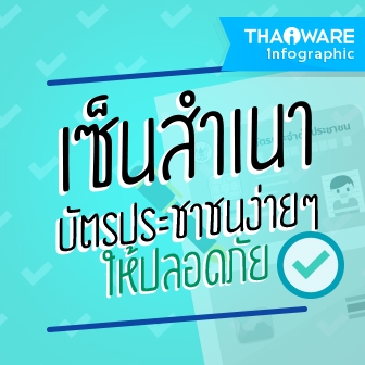 วิธีเซ็นสำเนาบัตรประชาชน ให้ปลอดภัยจากมิจฉาชีพ [Thaiware Infographic ฉบับที่ 38]