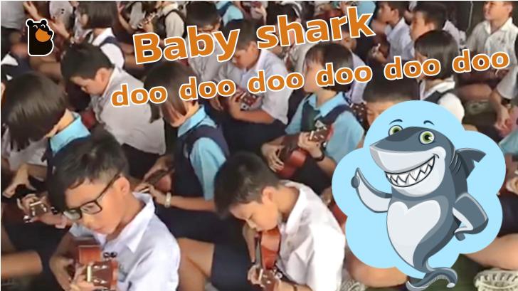 ทำลายสถิติโลก เด็กนักเรียนมาเลเซีย 2,869 คนเรียนเล่นเพลง Baby shark ด้วยอูคูเลเล่