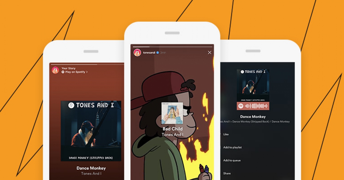 Instagram ทดลองฟีเจอร์ใหม่ แสดงชื่อเพลงที่กำลังฟังบน Spotify อยู่ได้แบบเรียลไทม์