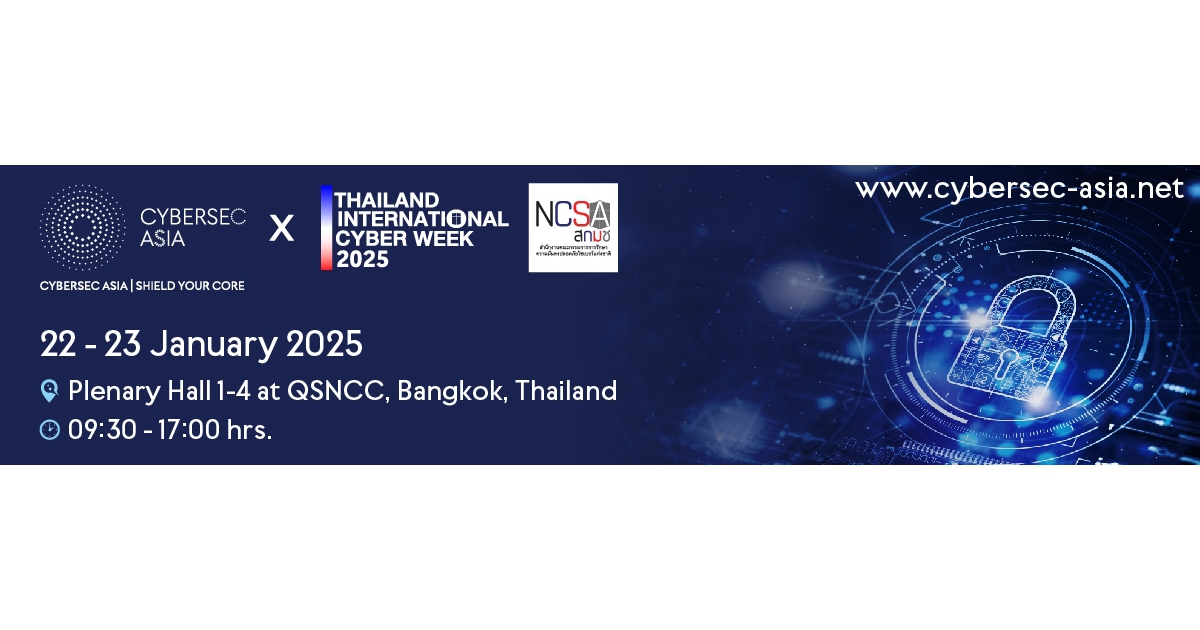 เตรียมพบกับ Cybersec Asia x Thailand International Cyber ​​​​​​Week 2025 มกราคม 2568 นี้