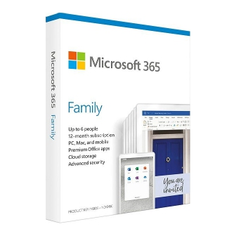 Microsoft 365 Family (สำหรับครอบครัว ใช้งานได้สูงสุด 6 คน | 6GQ-00968)
