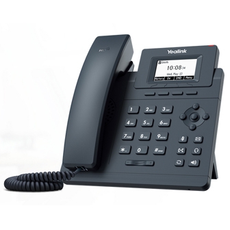 Yealink SIP-T30P IP Phone (โทรศัพท์ VoIP แบบ SIP พร้อมจอ LCD รองรับ 1 คู่สาย พอร์ต 10/100 PoE)