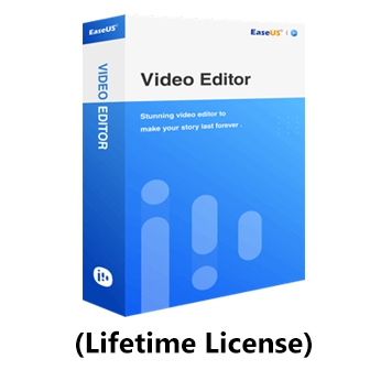 EaseUS Video Editor - Lifetime License (โปรแกรมตัดต่อวิดีโอ แปลงไฟล์วิดีโอยอดนิยม ลิขสิทธิ์แบบจ่ายครั้งเดียว อัปเดตฟรีตลอดชีพ)