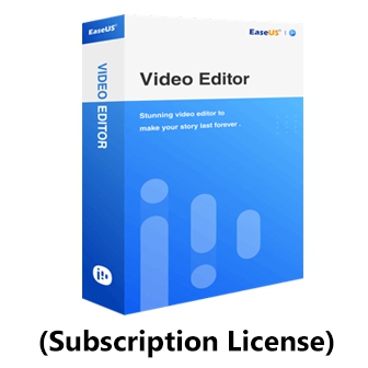 EaseUS Video Editor - Subscription License (โปรแกรมตัดต่อวิดีโอ แปลงไฟล์วิดีโอยอดนิยม ลิขสิทธิ์แบบรายปี)