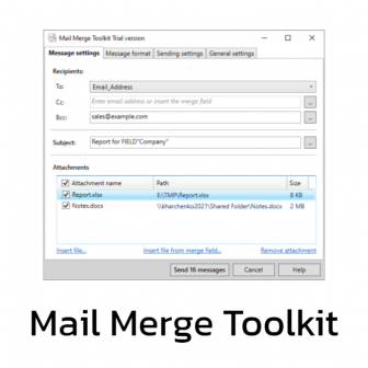 word 2016 mail merge toolkit
