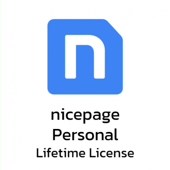 Nicepage Personal - Lifetime License (โปรแกรมทำเว็บ รุ่นผู้ใช้งานทั่วไป ลิขสิทธิ์ซื้อขาด ออกแบบได้ 5 เว็บไซต์)