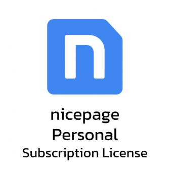 Nicepage Personal - Subscription License (โปรแกรมทำเว็บ รุ่นผู้ใช้งานทั่วไป ลิขสิทธิ์รายปี ออกแบบได้ 5 เว็บไซต์)