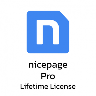 Nicepage Pro - Lifetime License (โปรแกรมทำเว็บ รุ่นโปร ลิขสิทธิ์ซื้อขาด ออกแบบเว็บไซต์ได้ไม่จำกัดจำนวน)