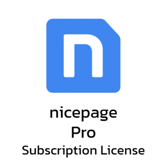Nicepage Pro - Subscription License (โปรแกรมทำเว็บ รุ่นโปร ลิขสิทธิ์รายปี ออกแบบเว็บไซต์ได้ไม่จำกัดจำนวน)