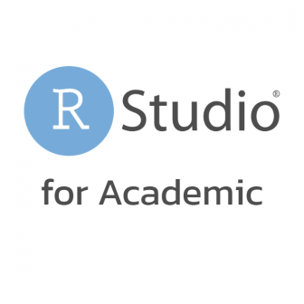 RStudio for Academic (โปรแกรมผู้พัฒนาภาษา R สำหรับการใช้งานในสถานศึกษา มีให้เลือกใช้ 4 โปรแกรม)