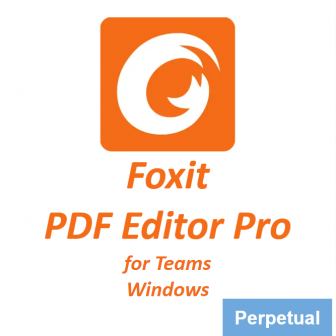 Foxit PDF Editor Pro for Teams 13 (Windows) - Perpetual License (โปรแกรมสร้าง และจัดการเอกสาร PDF รุ่นโปร สำหรับทีมงาน ระบบปฏิบัติการ Windows ลิขสิทธิ์ซื้อขาด)