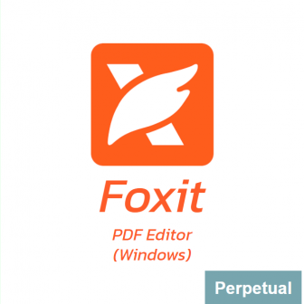 Foxit PDF Editor (Windows) - Perpetual License (โปรแกรมสร้าง และจัดการเอกสาร PDF รุ่นมาตรฐาน ลิขสิทธิ์ซื้อขาด)