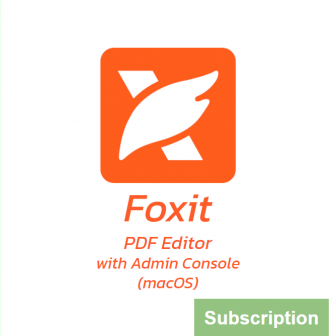 Foxit PDF Editor with Admin Console (macOS) - Subscription License (โปรแกรมสร้าง และจัดการเอกสาร PDF รุ่นมาตรฐาน สำหรับทีมงาน ระบบปฏิบัติการ macOS ลิขสิทธิ์จ่ายรายปี)