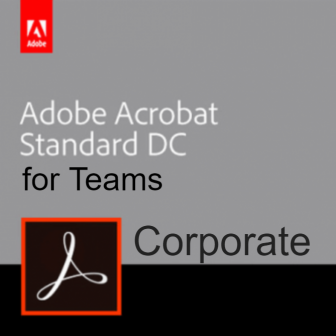 Adobe Acrobat Standard DC for Teams Corporate (โปรแกรมจัดการเอกสาร และแปลงไฟล์ PDF รุ่นมาตรฐาน เปิดอ่าน แก้ไขเอกสาร คุ้มค่า)