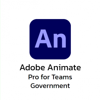 Adobe Animate Pro for Teams Government (โปรแกรมสร้างการ์ตูนอนิเมชัน สำหรับเกม เว็บไซต์ แบนเนอร์โฆษณา รุ่นโปร สำหรับหน่วยงานราชการ)