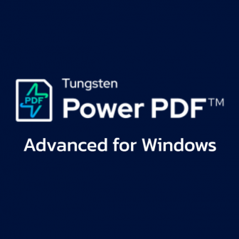 Tungsten Power PDF Advanced for Windows (โปรแกรมจัดการ PDF สร้าง แก้ไข แปลงไฟล์ แบบครบวงจร รุ่นฟีเจอร์ระดับสูง)