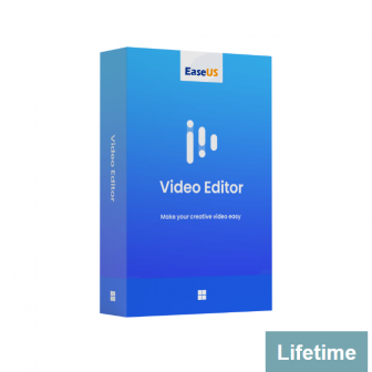 EaseUS Video Editor - Lifetime License (โปรแกรมตัดต่อวิดีโอ แปลงไฟล์วิดีโอยอดนิยม ลิขสิทธิ์แบบจ่ายครั้งเดียว อัปเดตฟรีตลอดชีพ)