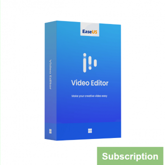 EaseUS Video Editor - Subscription License (โปรแกรมตัดต่อวิดีโอ แปลงไฟล์วิดีโอยอดนิยม ลิขสิทธิ์แบบรายปี)