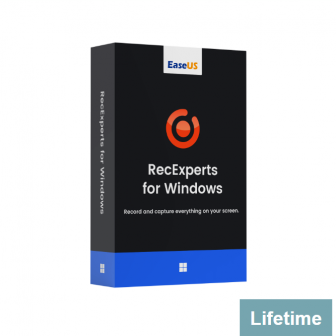 EaseUS RecExperts for Windows - Lifetime License (โปรแกรมอัดหน้าจอ บันทึกวิดีโอจากหน้าจอ กล้องเว็บแคม ใช้แคสเกม ทำสื่อการสอนได้)