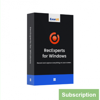 EaseUS RecExperts for Windows - Subscription License (โปรแกรมอัดวิดีโอหน้าจอ บันทึกวิดีโอจากหน้าจอ กล้องเว็บแคม ใช้แคสเกม ทำสื่อการสอนได้)