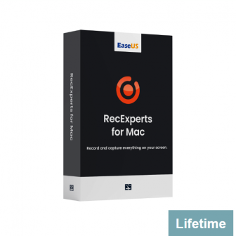 EaseUS RecExperts for Mac - Lifetime License (โปรแกรมอัดวิดีโอหน้าจอ บันทึกวิดีโอจากหน้าจอ กล้องเว็บแคม ใช้แคสเกม ทำสื่อการสอนได้)