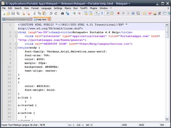 รูปประกอบซอฟต์แวร์Notepad++ (โปรแกรม Notepad โปรแกรม Text-Editor ขั้นเทพ)