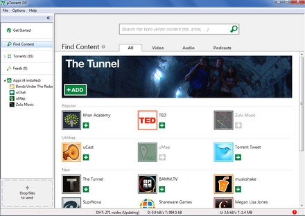 รูปประกอบซอฟต์แวร์uTorrent (โปรแกรม Bittorrent ยอดฮิต ฟรี)