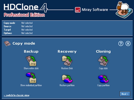 รูปประกอบซอฟต์แวร์HDClone (โปรแกรม HDClone โคลนฮาร์ดดิสก์ ก๊อปปี้ HDD)