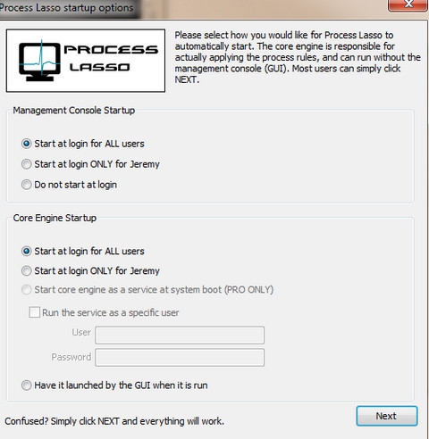 รูปประกอบซอฟต์แวร์Process Lasso (โปรแกรม เปิด Process ปิด Process คอมค้างบ่อย โหลด)
