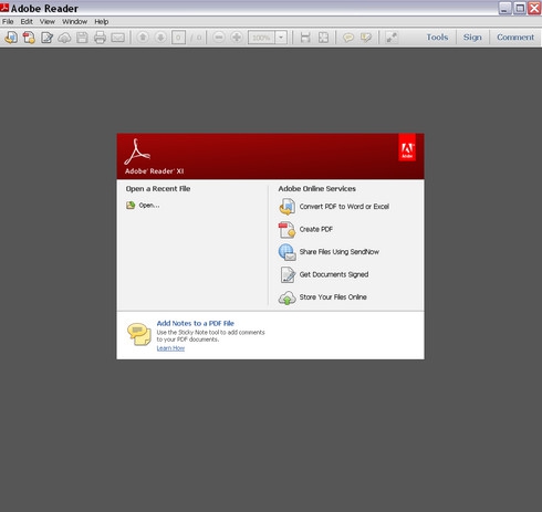 รูปประกอบซอฟต์แวร์Adobe Reader DC (โปรแกรมอ่านไฟล์ PDF เปิดไฟล์ PDF ไฟล์เอกสาร)