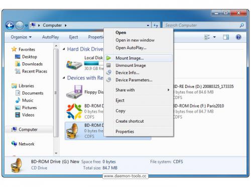 รูปประกอบซอฟต์แวร์Daemon Tools Lite (โปรแกรมจำลอง Drive เสมือน ไดร์ฟจําลอง)