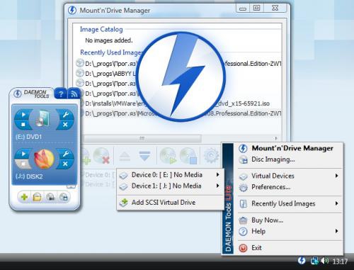 รูปประกอบซอฟต์แวร์Daemon Tools Lite (โปรแกรมจำลอง Drive เสมือน ไดร์ฟจําลอง)