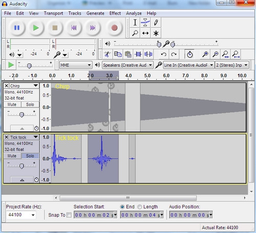 รูปประกอบซอฟต์แวร์Audacity (โปรแกรมทำ MP3 ตัดริงโทน ทําสปอตโฆษณา)