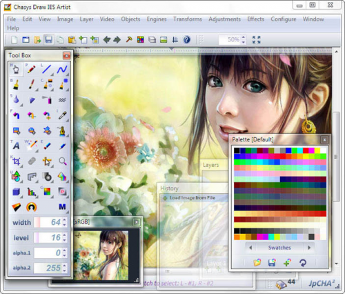 รูปประกอบซอฟต์แวร์Chasys Draw IES (โปรแกรม Chasys Draw แต่งรูปภาพ เหมือน Photoshop)