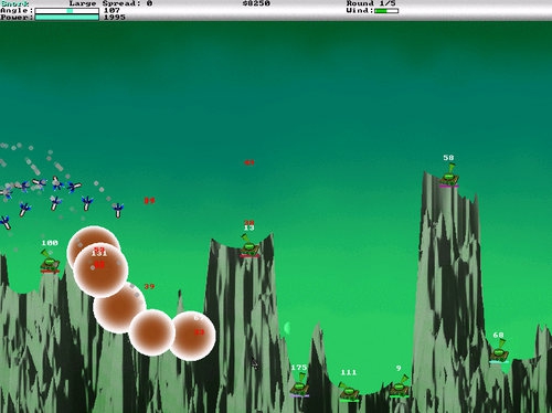 รูปประกอบซอฟต์แวร์Atomic Tanks (เกมส์ Atomic Tanks รถถังประจัญบาน)
