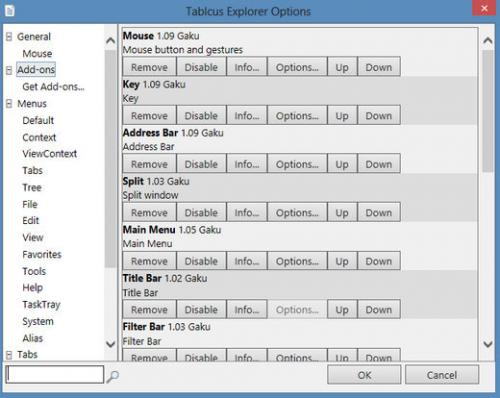รูปประกอบซอฟต์แวร์Tablacus Explorer (โปรแกรม Tablacus จัดการไฟล์แบบแท็บ ฟรี)