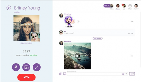 รูปประกอบซอฟต์แวร์Viber for Desktop (โปรแกรม Viber แชทเห็นหน้า บนเครื่อง PC)