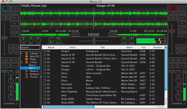 รูปประกอบซอฟต์แวร์Mixxx (โปรแกรม Mixxx ทำเพลง เป็นดีเจได้ง่ายๆ ที่บ้านคุณ)