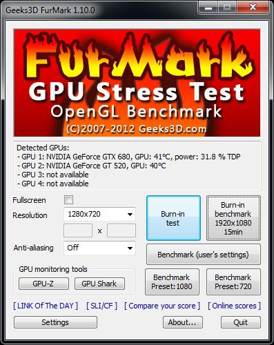 รูปประกอบซอฟต์แวร์FurMark (โปรแกรม FurMark ตรวจสอบคุณภาพการ์ดจอ)