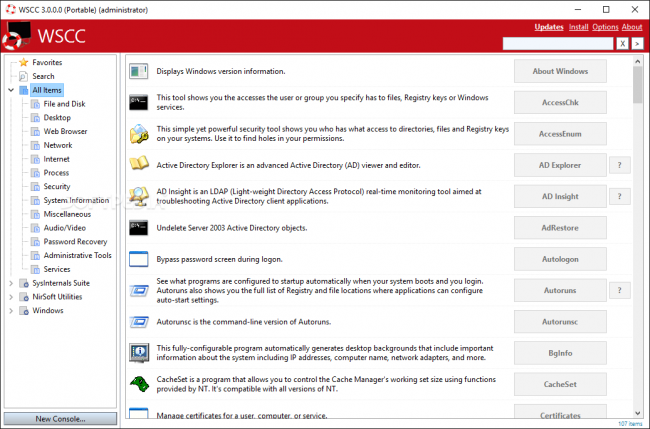 รูปประกอบซอฟต์แวร์WSCC (โปรแกรม Windows System Control Center รวมโปรแกรม ที่จำเป็นไว้ ฟรี)