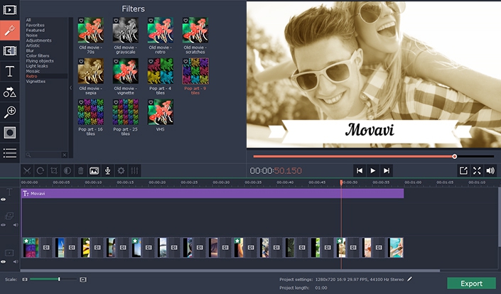 รูปประกอบซอฟต์แวร์Movavi Video Suite (โปรแกรมจัดการวีดีโอ ตัดต่อ ทำสไลด์ อัดวีดีโอ)