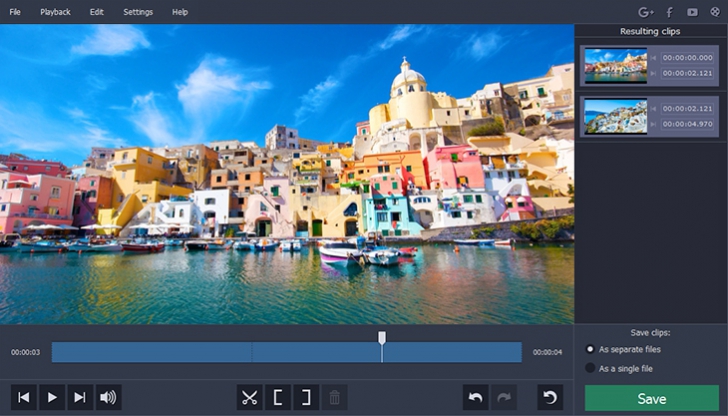 รูปประกอบซอฟต์แวร์Movavi Video Suite (โปรแกรมจัดการวีดีโอ ตัดต่อ ทำสไลด์ อัดวีดีโอ)