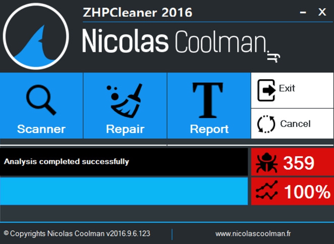 รูปประกอบซอฟต์แวร์ZHPCleaner (โปรแกรม ZHPCleaner ป้องกันแอดแวร์โฆษณา สปายแวร์)