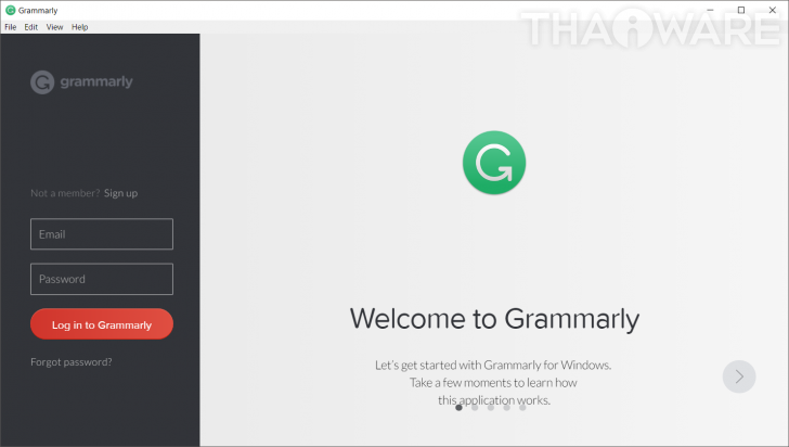 รูปประกอบซอฟต์แวร์Grammarly (โปรแกรม Grammarly เช็คภาษาอังกฤษ เช็คไวยากรณ์ เช็คการสะกดคำ ฟรี)
