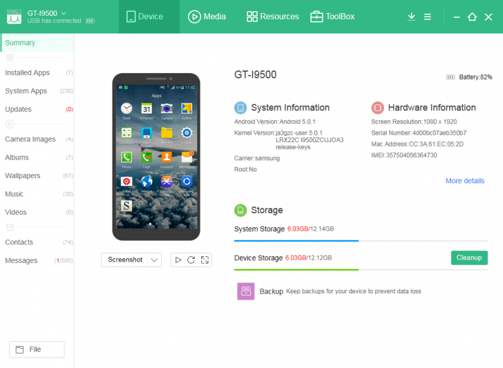 รูปประกอบซอฟต์แวร์MoboPlay (โปรแกรม MoboPlay จัดการโทรศัพท์มือถือ Android และ iOS มีเมนูภาษาไทย)