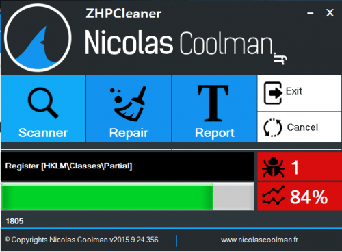 รูปประกอบซอฟต์แวร์ZHPCleaner (โปรแกรม ZHPCleaner ป้องกันแอดแวร์โฆษณา สปายแวร์)