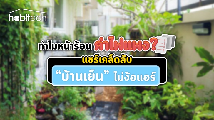 ทำไมหน้าร้อน ค่าไฟแพง ? แชร์เคล็ดลับ บ้านเย็น บอกลาบ้านร้อน แบบไม่ง้อแอร์