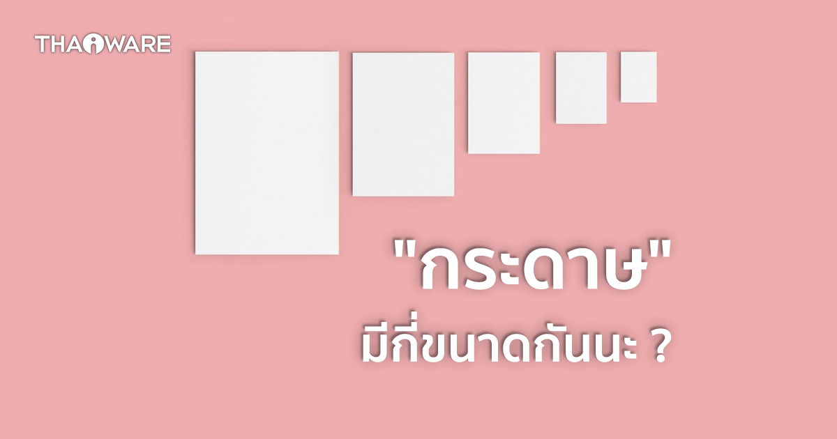 กระดาษมีกี่ขนาด ? และแต่ละขนาดแตกต่างกันอย่างไรบ้าง ? (How many types and sizes of paper ?)