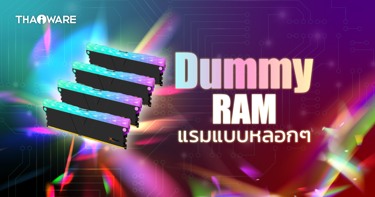 Dummy RAM คืออะไร ? เรามี แรมหลอก หรือแรมจำลอง เอาไว้ทำไม ? มาดู